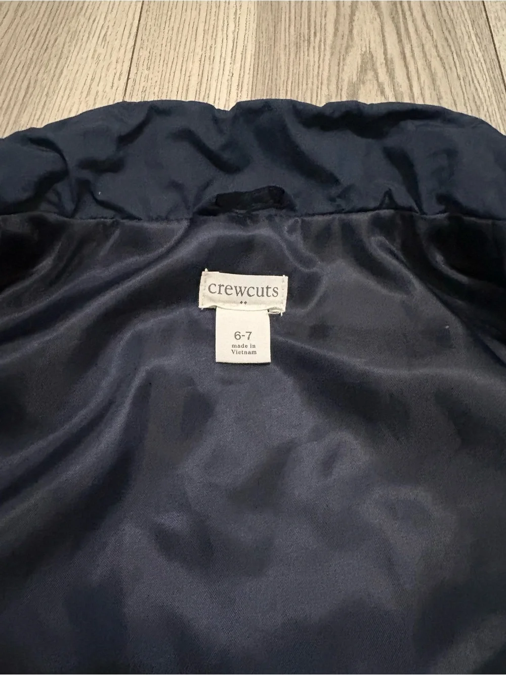 Crewcuts Kids Quilted Navy Vest Size 6/7